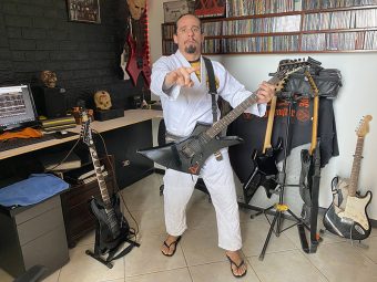 Cesar Covero, guitarra, tatame e Rock N’ Roll