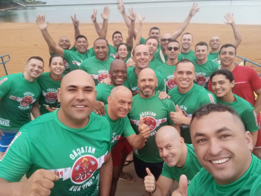 11ª natação equipada na descida do rio Paraná, na cidade de Rosana/SP