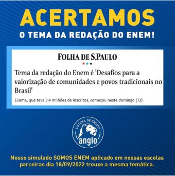 Colégio Senemby comemorou redação do ENEM, veja gabarito