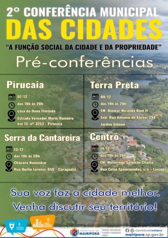 Prefeitura promove Pré-Conferência Municipal das Cidades