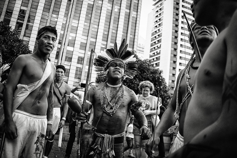 Em Jaraguá os Povos Indígenas sofrem como no restante do território brasileiro. (fonte: Midia Ninja)