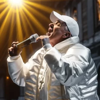 Uma inteligência artificial criou a foto de Papa Francisco utilizando um casaco branco