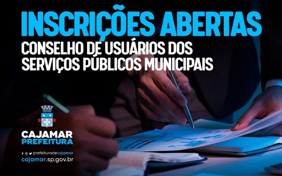 Inscrições do Conselho de Usuários dos Serviços Públicos Municipais reabertas em Cajamar