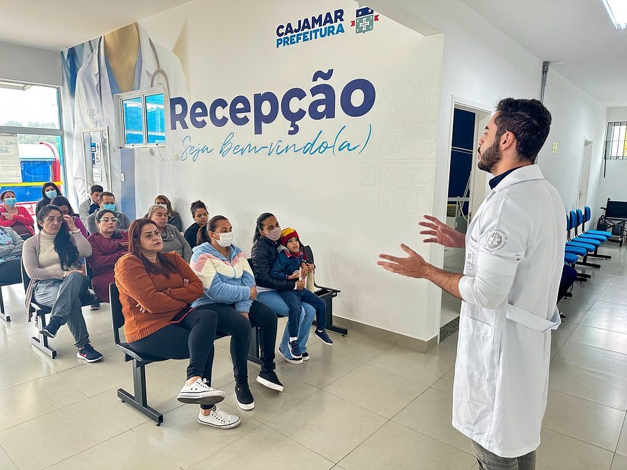 Secretaria de Saúde de Cajamar promove palestra sobre doenças intestinais na Unidade de Saúde da Família Carlos dos Santos