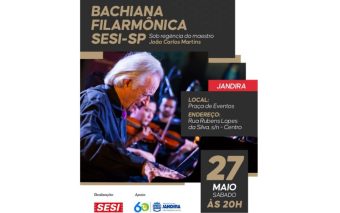 Bachiana Filarmônica SESI-SP e maestro João Carlos Martins apresentam espetáculo musical imperdível em Jandira!