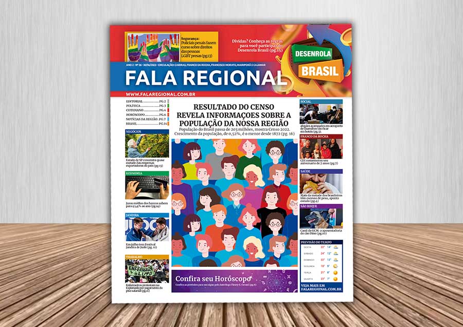 Jornal Fala Regional – Nº 36 – Resultado do Censo e Desenrola Brasil