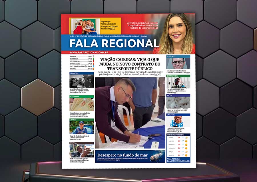 Jornal Fala Regional – Nº 35 – Novo edital do transporte público traz novidades; confira o que muda