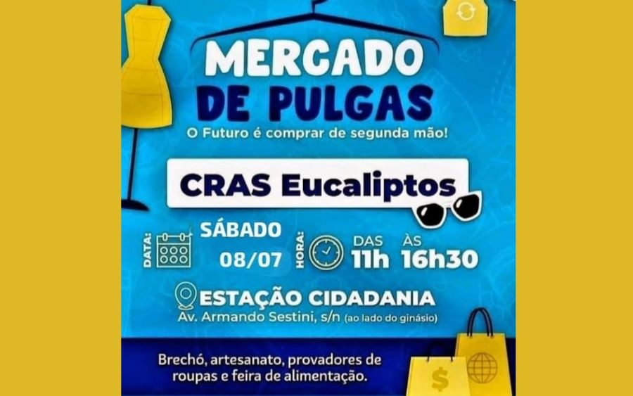 Mercado de Pulgas promove estilo de vida consciente e moda sustentável em Caieiras
