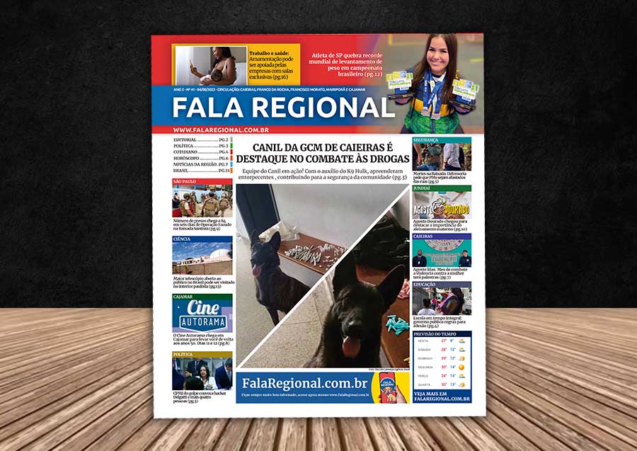 Jornal Fala Regional – Nº 41 – Canil da GCM de Caieiras é destaque no combate às drogas