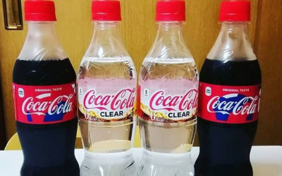 Coca-cola sem caramelo é um produto muito apreciado no Japão.