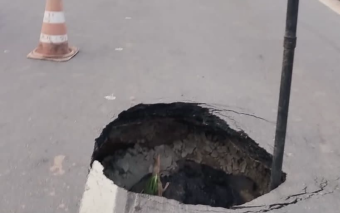 SP332: Cratera em Rodovia Estadual Representa Risco Iminente