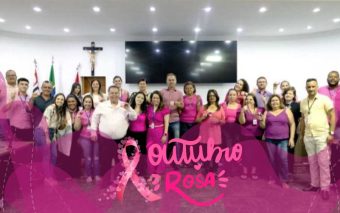 Câmara de Franco da Rocha se Ilumina em Rosa: Adesão e Conscientização no Combate ao Câncer Feminino