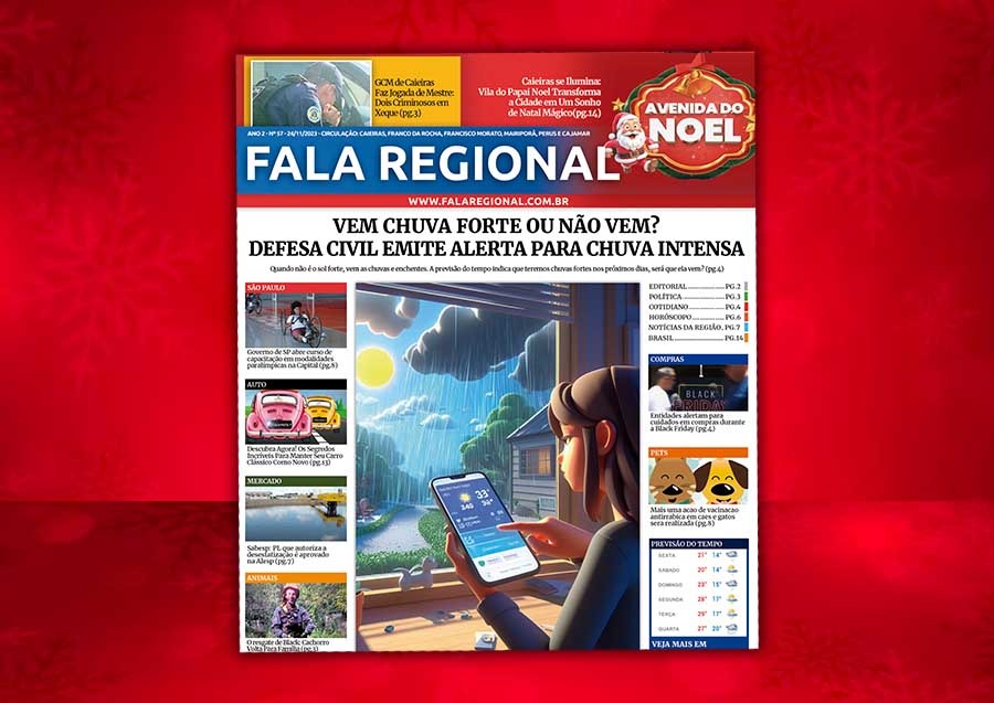 Jornal Fala Regional – Nº 57: Chove ou Não Chove? Mas Tem Papai Noel em Caieiras