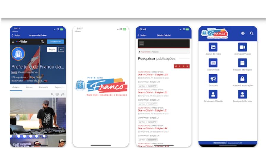 Download do aplicativo da Prefeitura de Franco da Rocha (Google Play).