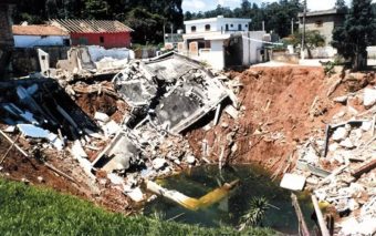 Cratera em Cajamar: De volta ao passado