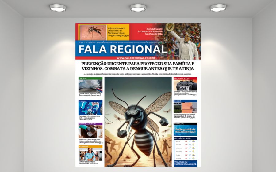 Jornal Fala Regional – Nº 69:  Dengue no Cristo de Caieiras, seria possível?
