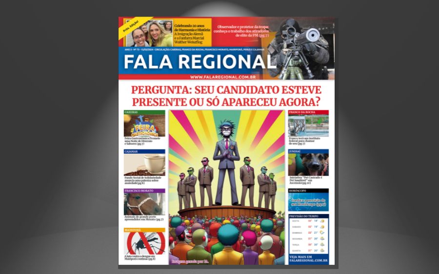 Jornal Fala Regional – Nº 73: Paralização dos Servidores, Luto, Segurança Pública e Política em Caieiras