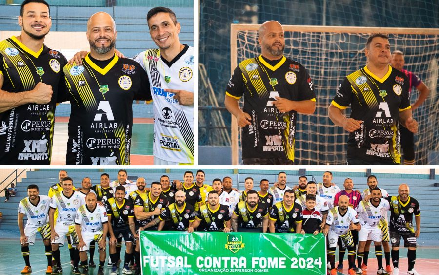 Recorde Solidário: Futsal contra Fome arrecada 229 cestas básicas em evento emocionante