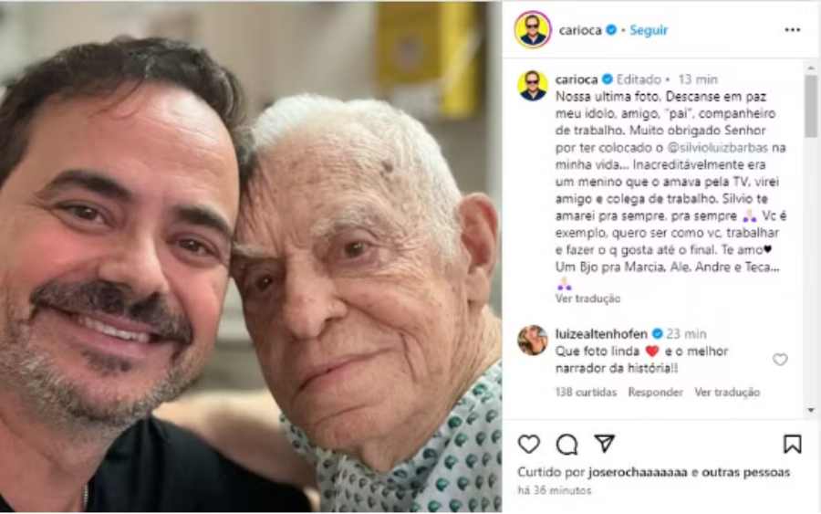 Silvio Luiz Morre aos 89 Anos