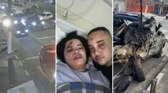 Acidente em Osasco: Mulher perde controle de Audi e bate em 5 carros