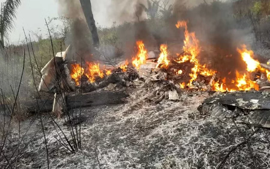 Avião de pequeno porte cai em Mato Grosso e deixa cinco mortos