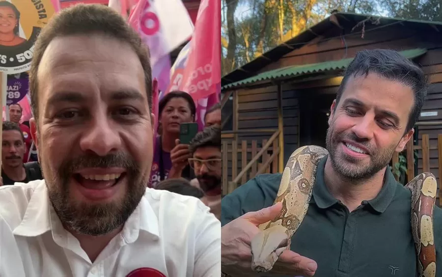 Guilherme Boulos lidera com 23%, seguido de Marçal com 21% e Nunes com 19%.