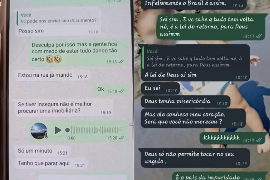 Mãe e filha pagaram R$ 1,7 mil para alugar um apartamento em Santos, mas descobriram que caíram em um golpe após encontrarem o imóvel anunciado por um valor muito superior. A golpista ainda debochou da situação ao ser confrontada.