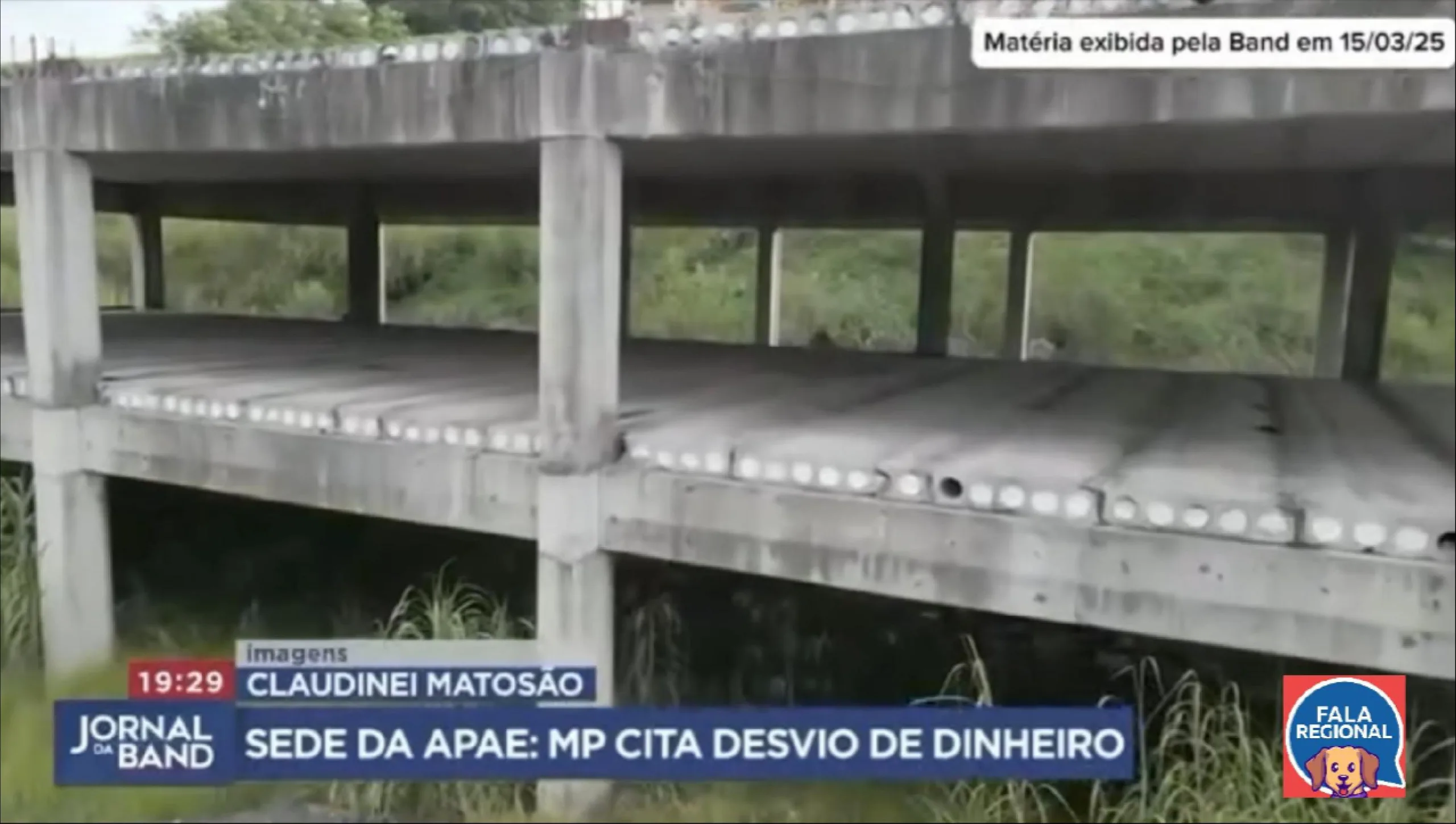 Vídeo editado com as duas matérias veiculadas pela equipe de jornalismo da TV Band e desdobramento durante sessão da Câmarade Caieiras.