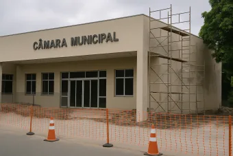 Câmara de Franco da Rocha prorroga fechamento e mantém sessões online durante obras de reforma