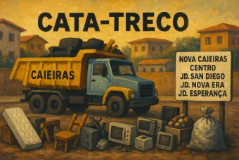 Caminhão do Cata-Treco passa por cinco bairros de Caieiras entre os dias 16 e 18 de junho