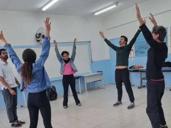 Professores de Arte de Caieiras participam de oficina teatral com grupo premiado pela Lei Aldir Blanc