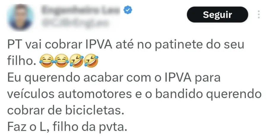 Cobrança de IPVA sobre bikes não existe e nunca foi anunciada oficialmente.
