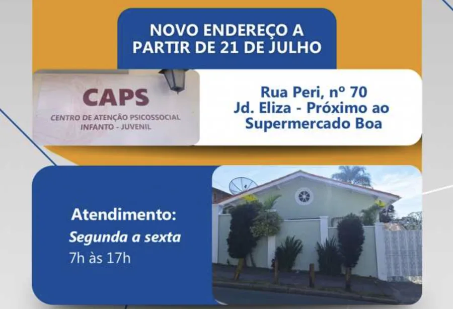 CAPS-IJ de Francisco Morato muda de endereço e reforça compromisso com saúde mental infantil
