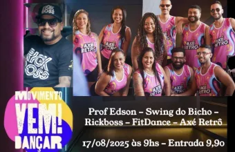 Franco da Rocha recebeu aulão de dança com FitDance, Rickboss e Axé Retrô