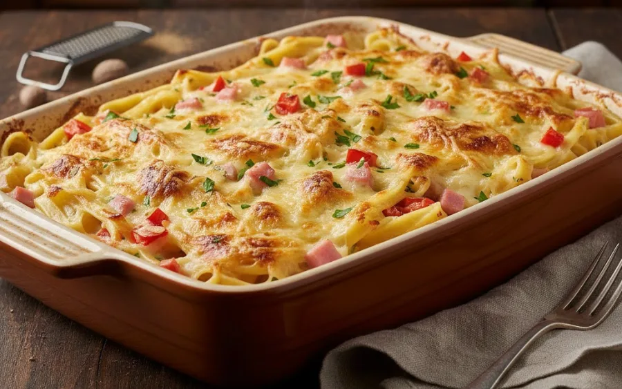 Equilíbrio perfeito de sabores: O frescor do tomate picado corta a riqueza do molho branco, deixando o prato leve e irresistível.