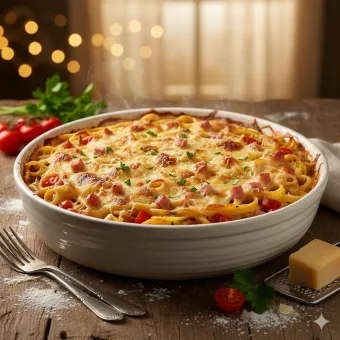 Fizemos o Talharim ao Forno sem creme de leite que viralizou; veja o segredo da cremosidade