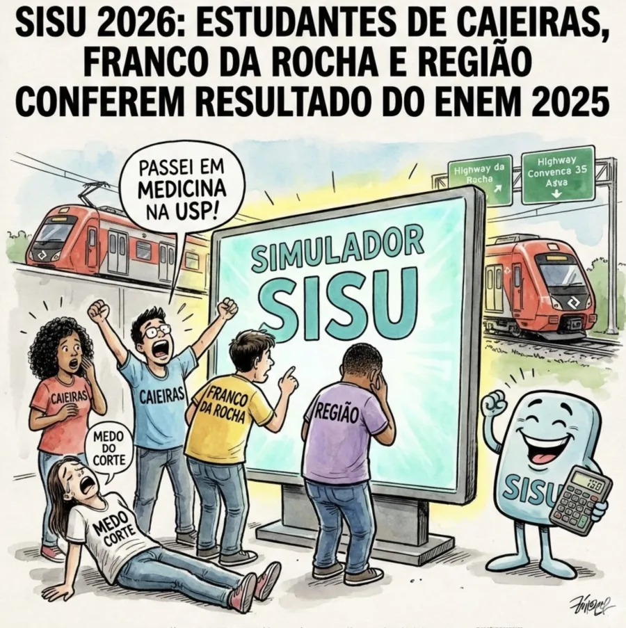 Sisu 2026: estudantes de Caieiras, Franco da Rocha e região já podem conferir o resultado do Enem 2025; simulador do Sisu mostra em quais cursos você pode passar