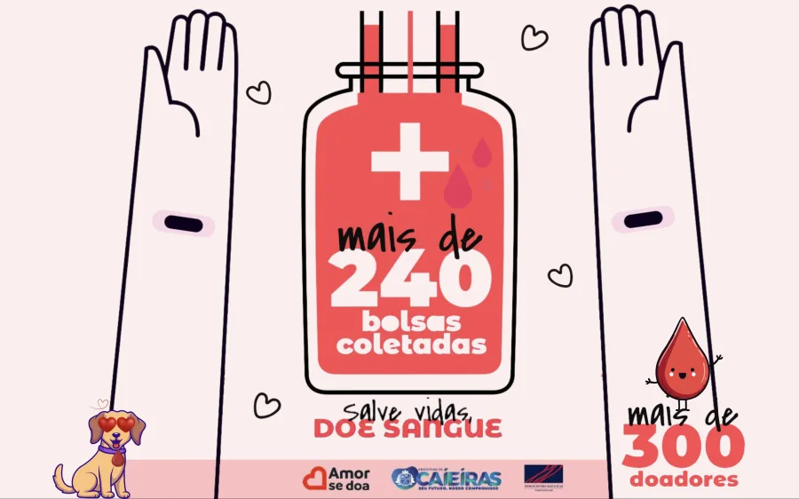 Caieiras mobiliza doadores e fecha três dias de coleta com mais de 240 bolsas de sangue