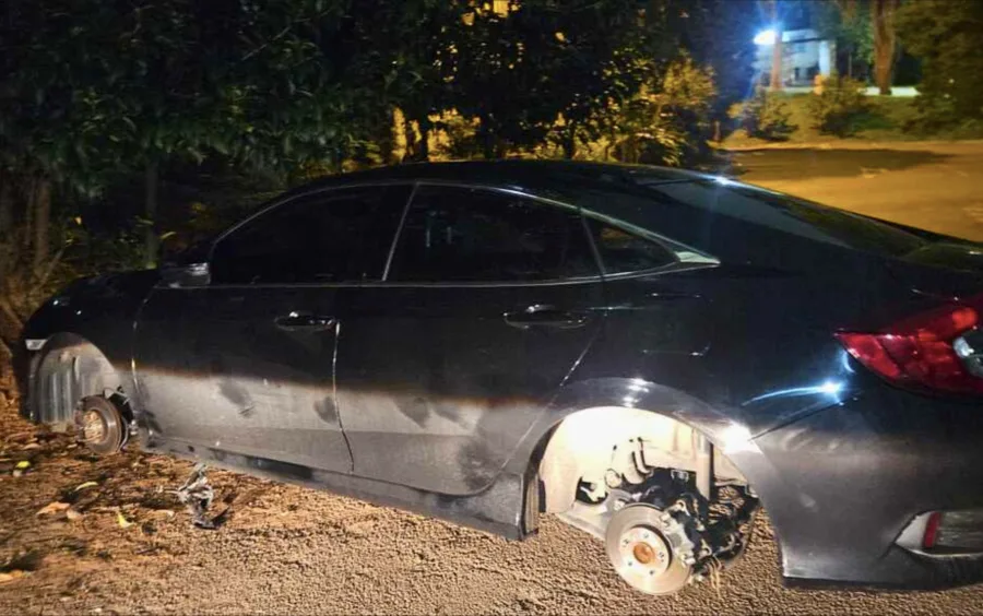 Caieirenses são presos ao tentar furtar rodas em estacionamento de terminal em Jundiaí