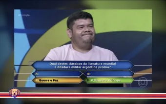 Erro em pergunta sobre livro censurado derruba prêmio de R$ 500 mil no Quem Quer Ser Um Milionário