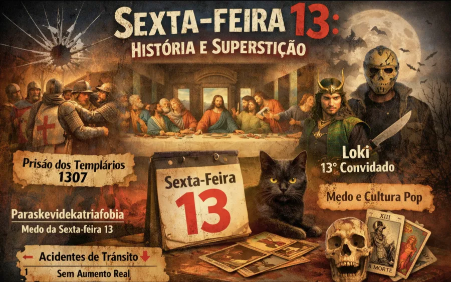 Sexta-feira 13: superstição atravessa séculos entre religião, história medieval e psicologia humana