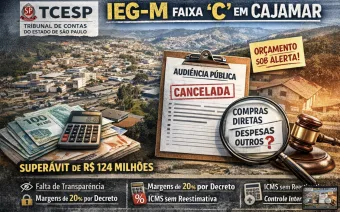 TCESP coloca Cajamar no radar do IEG-M e cobra mais clareza no planejamento