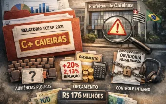 TCESP aponta nota C+ para Caieiras e expõe falhas que atingem planejamento, controle interno e transparência