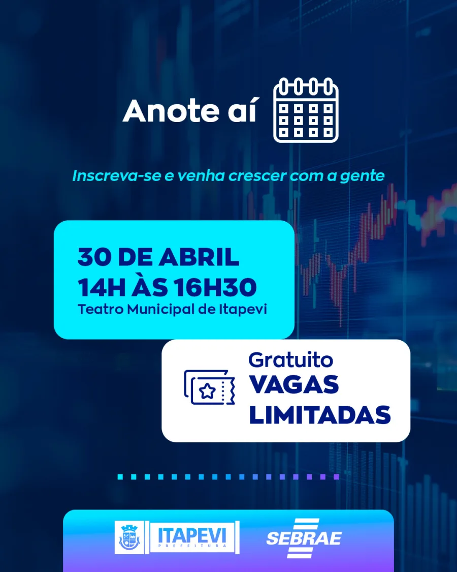 Entre os pontos previstos estão estratégias de crescimento e palestra com André Menezes, além de apoio voltado à expansão de pequenos empreendimentos.