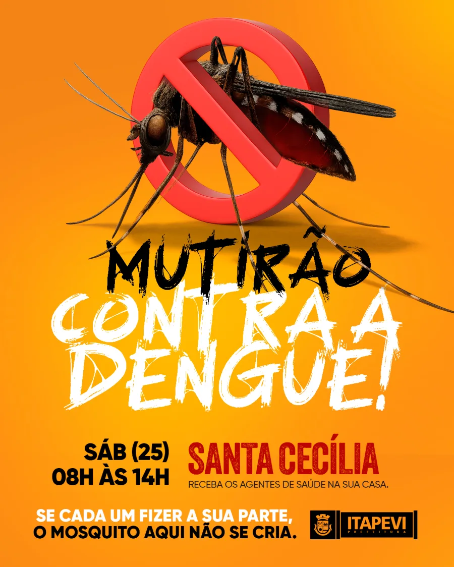 A ação ocorre das 8h às 14h e integra uma sequência de iniciativas ao longo do ano para conter a proliferação do mosquito, com foco na eliminação de criadouros e orientação direta à população.
