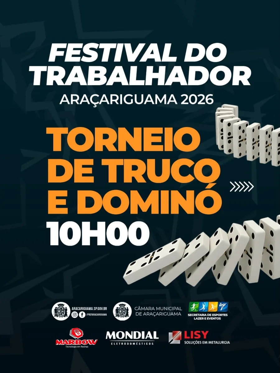 10h00 Torneio de truco e dominó reúne participantes em disputas tradicionais abertas ao público dentro da programação do evento