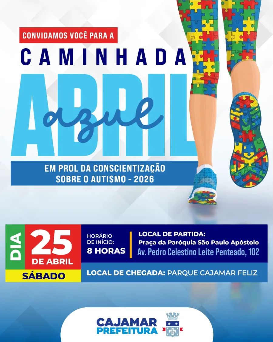 O percurso parte da Av. Pedro Celestino Leite Penteado e segue até o Parque Cajamar Feliz, reunindo moradores em uma mobilização que integra a programação do mês dedicado ao tema.