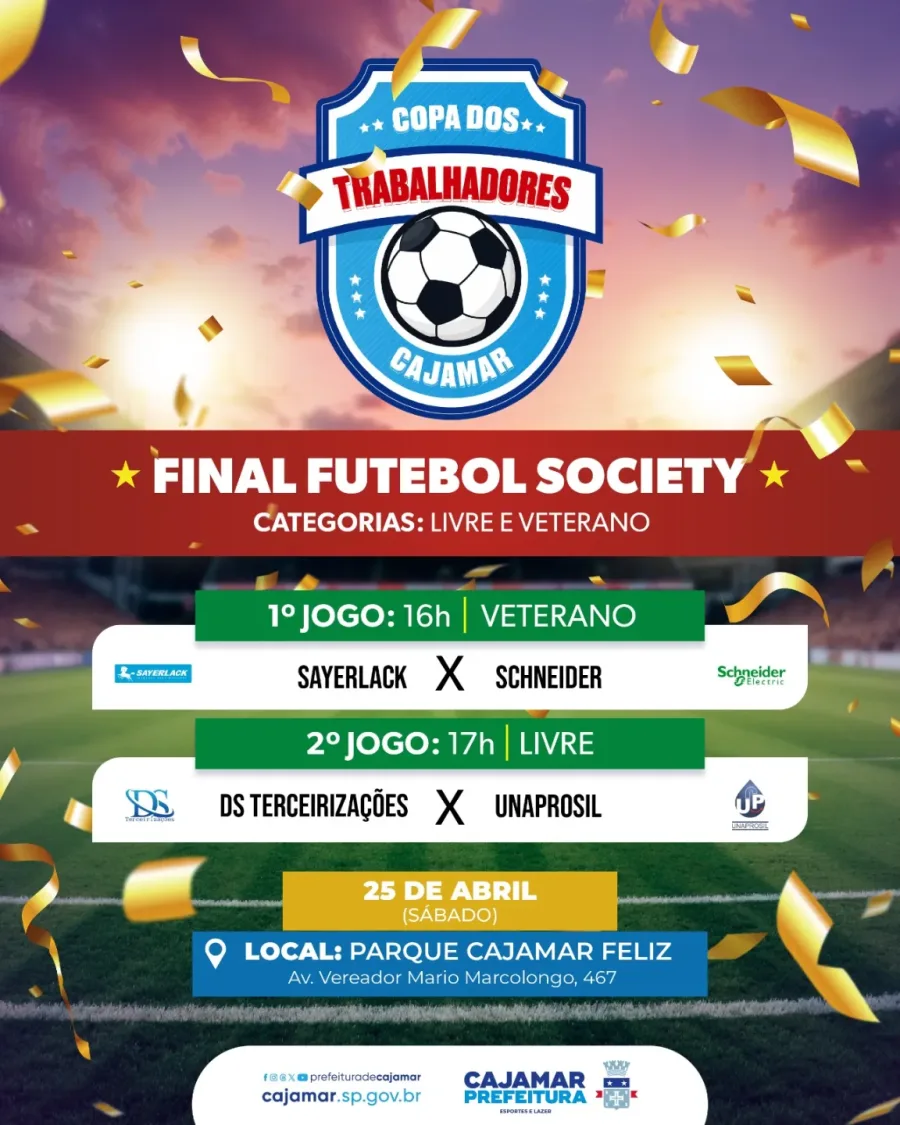 A disputa define os campeões do torneio em dois confrontos diretos, com início às 16h. A expectativa é de presença de torcedores e mobilização das equipes participantes.