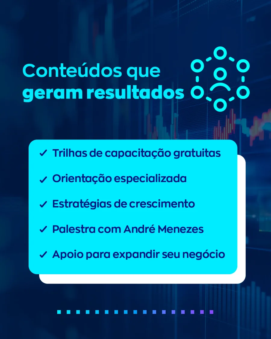 A programação aposta em trilhas de capacitação e orientação direta, algo que costuma atrair quem ainda tenta organizar a rotina do negócio ou vender mais.