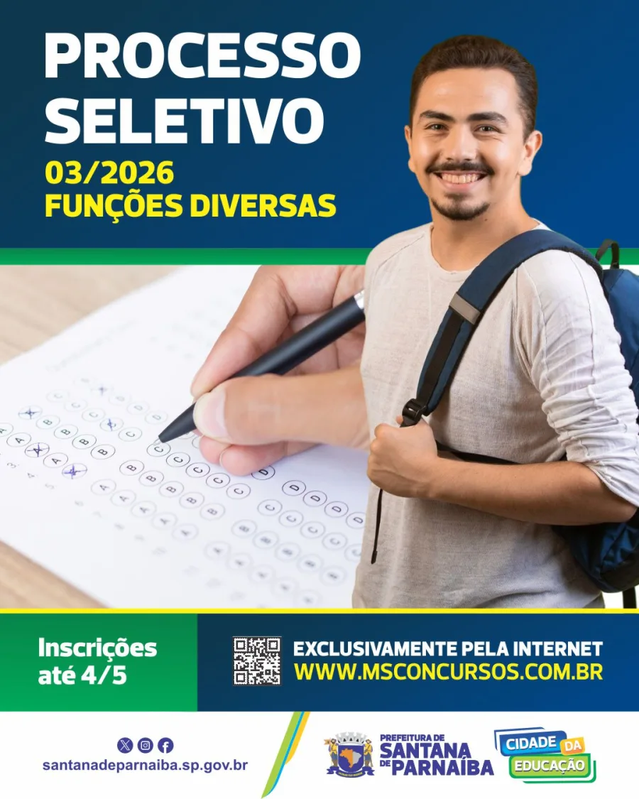 A seleção representa uma nova oportunidade para candidatos interessados em ingressar na estrutura pública local, com vagas distribuídas em diferentes áreas. O acesso ao processo é feito exclusivamente pela internet, por meio da plataforma responsável pela organização.